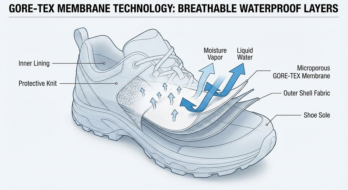 Membrana Gore-Tex tecnologia traspirante