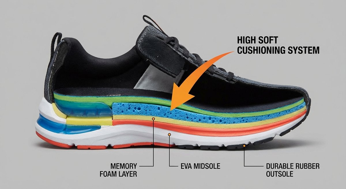 Tecnologia High Soft Ara suola ammortizzante